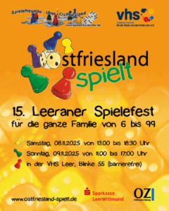 Spielefest Ostfriesland VHS Leer Jung und Alt