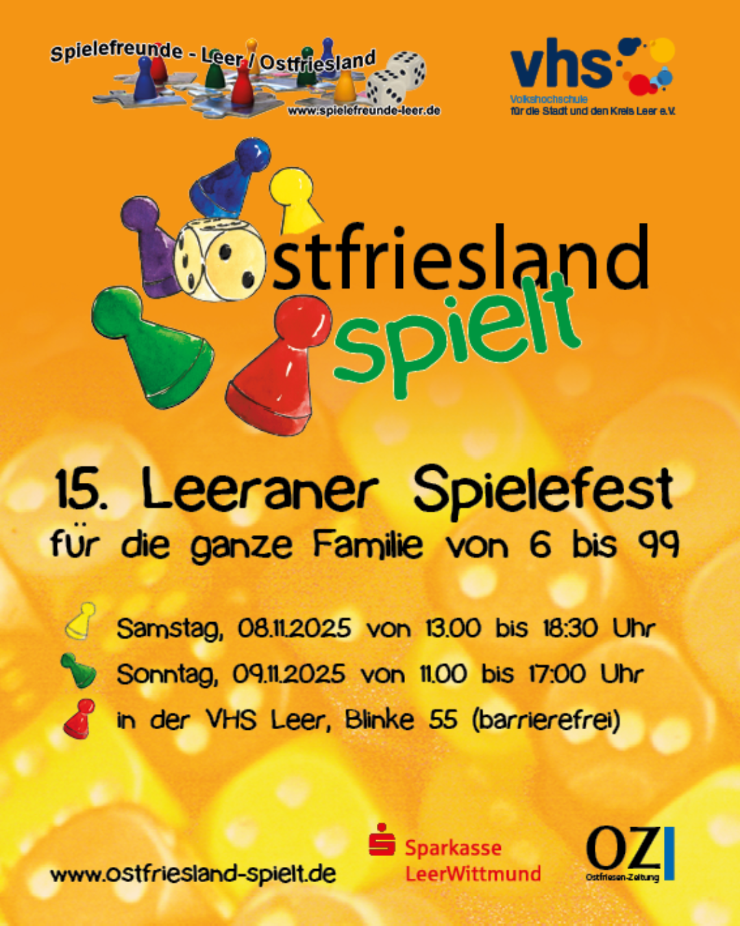 Spielefest Ostfriesland VHS Leer Jung und Alt